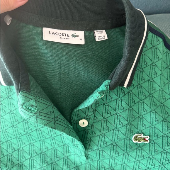 Lacoste slim fit monogram jacquard dress - Picture 2 of 5